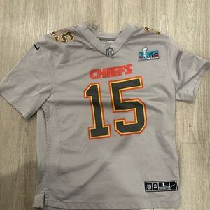 Gray Nike Chiefs Jersey with NFL Logo